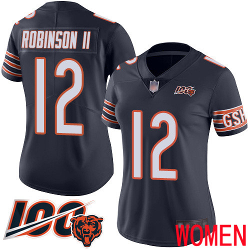 Chicago Bears Limited Navy Blue Women Allen Robinson Home Jersey NFL Football #12 100th Season->women nfl jersey->Women Jersey